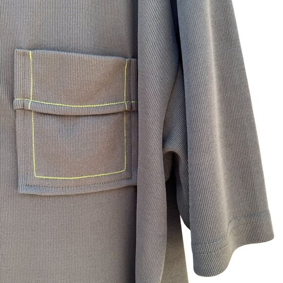 BC Ethic 3 Star Knits Vintage Mens Olive Green Short Sleeve Knit Polo Shirt - Picture 3 of 8